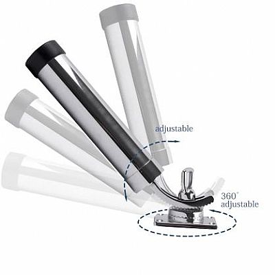 Καλαμοθήκη Με Βάση Σπαστή Inox