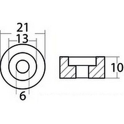 ΑΝΟΔΙΟ BOMBARDIER 3.5Hp 5-6Hp 173029