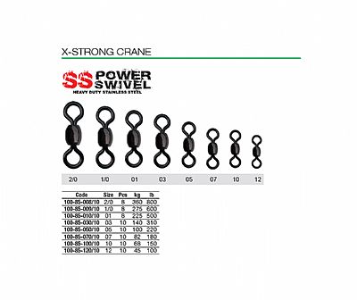 Στριφτάρια Trabucco X-Strong Crane No 2/0