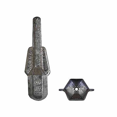 Βαρίδια εξάγωνα φτερά περαστά 60gr