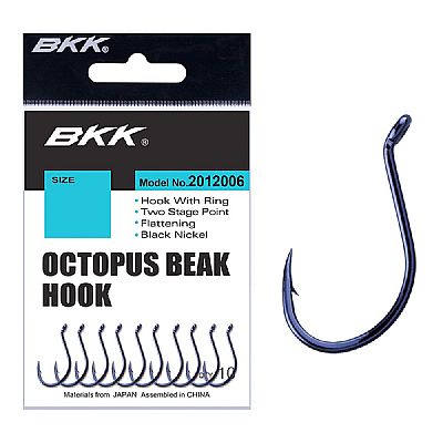 Αγκίστρια BKK Octopus Beak Black Nickel No 1/0