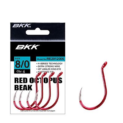 Αγκίστρια BKK Red Octopus Beak No 4/0