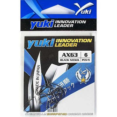 Αγκίστρια Yuki AX63 Black Nickel Με Κρίκο No 3