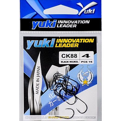 Αγκίστρια Yuki CK88 Black Nickel Με Παλέτα No 1/0