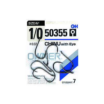 Αγκίστρια Owner 50355 Black Nickel με Κρίκο Νο 5