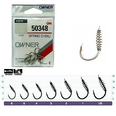 Αγκίστρια Owner 50348 Nickel Με Παλέτα Και Ελατήριο Νο 4