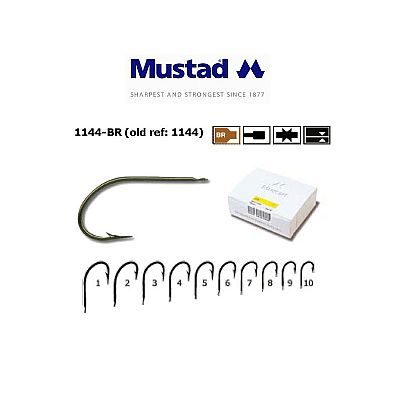 Αγκίστρια Mustad 1144 με παλέτα No 2