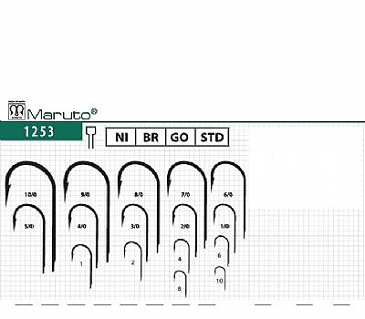 Αγκίστρια Maruto 1253 με παλέτα No 2/0