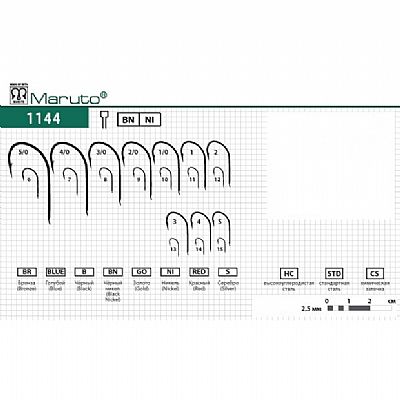 Αγκίστρια Maruto 1144 με παλέτα No 1