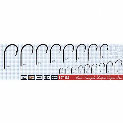 Αγκίστρια Lineaeffe 17104B Με Παλέτα No 10