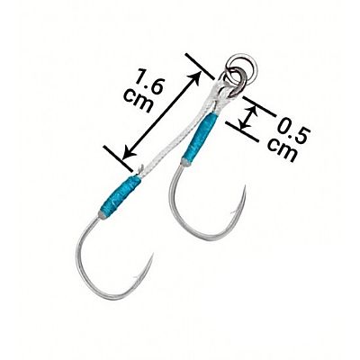 Pregio assist hook διπλό ασύμετρο SK250 No 5