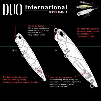 Τεχνητό DUO Realis Pencil Chart Head Sayori 110 SW 11cm - 22.5gr