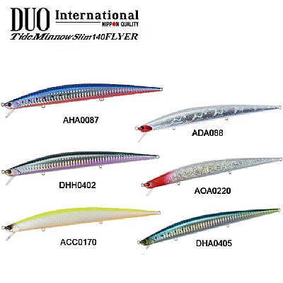 Τεχνητό DUO Tide Minnow Slim Flyer Prism Ivory 140 / 14cm - 21gr
