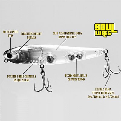 Τεχνητά Soul Lures Kefalos 11cm - 21gr