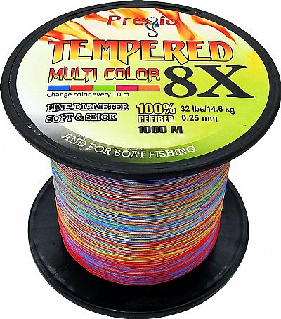 Νήμα Pregio Tempered Multicolour x8 0.47mm-1000m 
