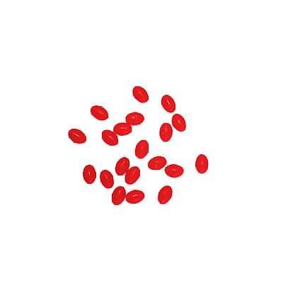 Χάντρες Μαλακές Κόκκινες Oceanic Team 5 x 8mm