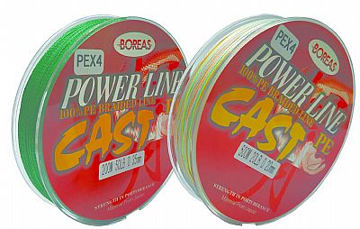 Νήμα Boreas Power Line πράσινο x4 0.30mm 200m 