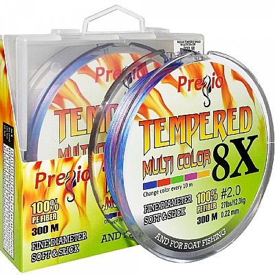 Νήμα Pregio Tempered Braid x8 0.14mm - 300m Πολύχρωμο