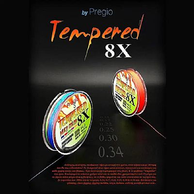 Νήμα Pregio Tempered Braid x8 0.30mm - 300m Πολύχρωμο
