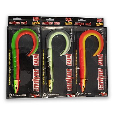 Χελάκια Soul Lures Snipe Eel Combo Khaki Luminous Green 38cm - 160gr