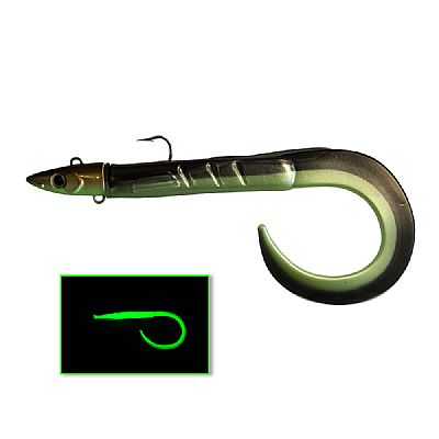 Χελάκια Soul Lures Snipe Eel Combo Khaki Luminous Green 38cm - 160gr