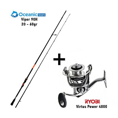 Προσφορά Combo Spinning Oceanic Team Viper 90H / 20-60gr + Ryobi Virtus Power 4000