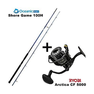 Προσφορά Combo Shore Jigging Oceanic Team Shore Game 100H + Ryobi Arctica 5000cf
