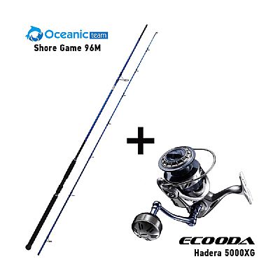 Προσφορά Combo Shore Jigging Oceanic Team Shore Game 96M + Ecooda Hadera 5000XG