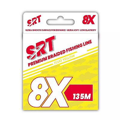 Νήμα Sert SRT Fluo Yellow x8 0.12mm / PE 0.6 - 135m