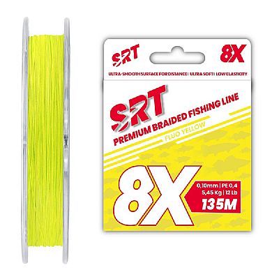 Νήμα Sert SRT Fluo Yellow x8 0.12mm / PE 0.6 - 135m