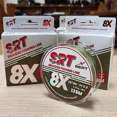 Νήμα Sert SRT Moss Green x8 0.14mm / PE 0.8 - 135m