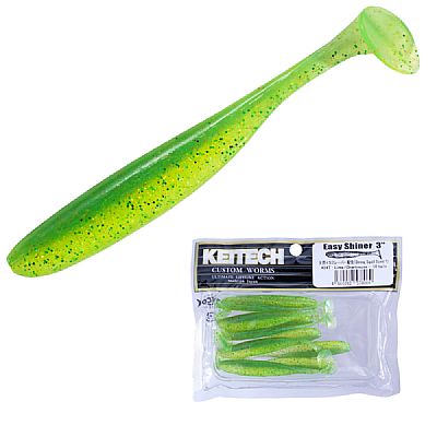 Σιλικόνες Keitech Easy Shiner 5cm Lime Chartreuse