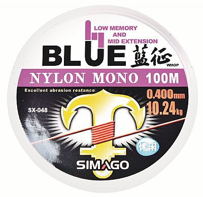 Πετονιά Simago Blue SX-048 0.40mm - 300m