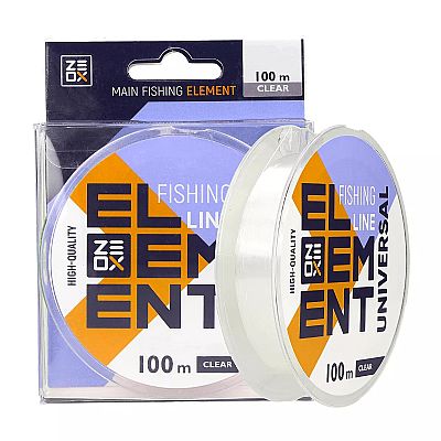 Πετονιά Zeox Nylon Line Element Universal Clear 0.256mm - 100m