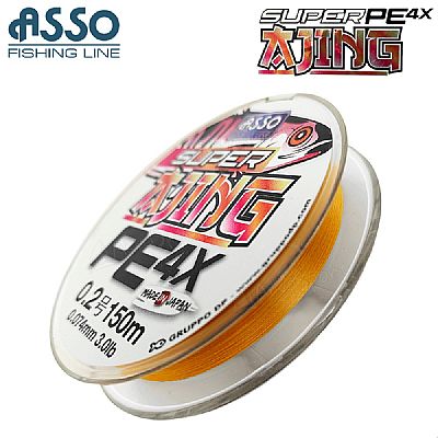 Νήμα Asso Super Ajing x4 PE 0.104mm / 0.4 - 150m
