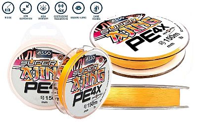 Νήμα Asso Super Ajing x4 PE 0.104mm / 0.4 - 150m