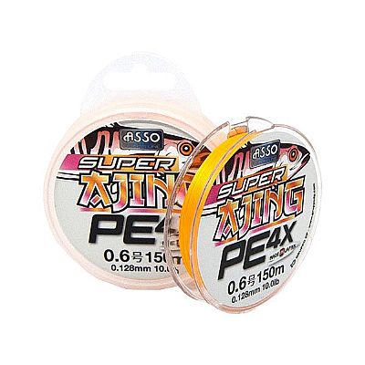 Νήμα Asso Super Ajing x4 PE 0.104mm / 0.4 - 150m