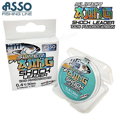 Αόρατη Πετονιά Asso Super Ajing Shock Leader 0.148mm - 30m
