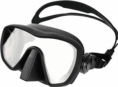 Μάσκα Με Μαύρη Σιλικόνη Masbi Frameless