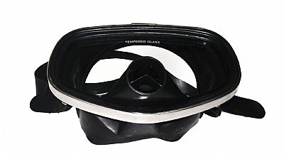 Μάσκα Με Μαύρη Σιλικόνη Masbi Με Βαλβίδα 