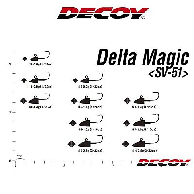 Μολυβοκεφαλές Decoy SV-51 Delta Magic 2.5gr