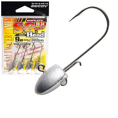 Μολυβοκεφαλές Decoy SV-34 S.G Salt Groove Jig Head 5gr