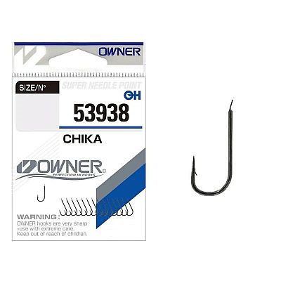 Αγκίστρια Owner 53938 Black Nickel Με Παλέτα Για Εγγλέζικο Νο 10