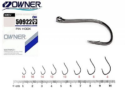 Αγκίστρια Owner 50922 Black Nickel Με Κρίκο Για Εγγλέζικο Νο 10
