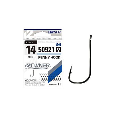 Αγκίστρια Owner 50921 Black Nickel Με Κρίκο Για Εγγλέζικο Νο 14