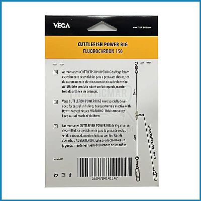 Αρματωσιά για Σουπιές Vega Cuttlefish Power Rig Fluorocarbon 1.50m