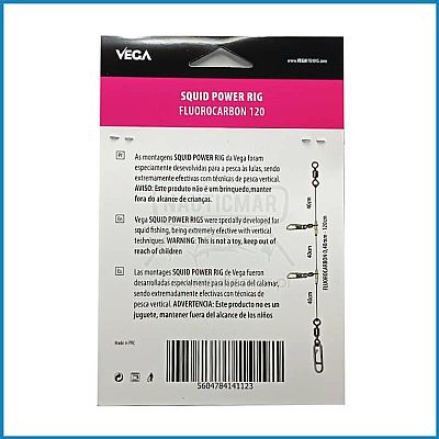 Αρματωσιά για Καλαμάρια Vega Squid Power Rig Fluorocarbon 1.20m