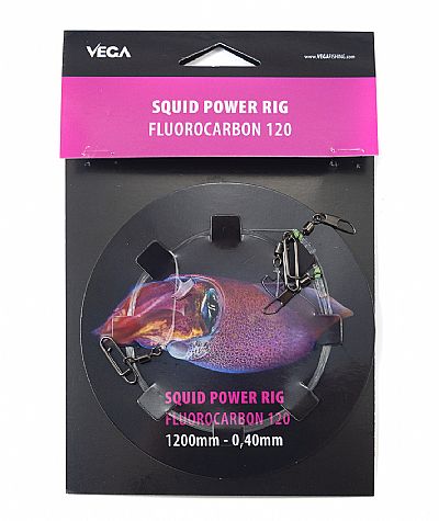 Αρματωσιά για Καλαμάρια Vega Squid Power Rig Fluorocarbon 1.20m