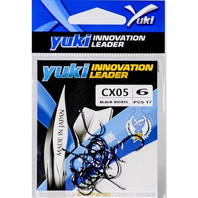 Αγκίστρια Yuki CX05 Black Nickel Με Κρίκο No 2/0