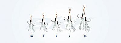 Assist Hook BKK Flash Crash Light Game Medium Διπλά